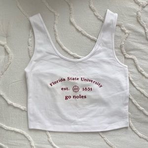 FSU White Game Day Tank (XS/S)